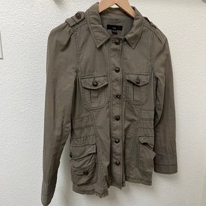 Women khaki utility jacket